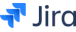 Jira logo: blue abstract mark to the left and the word 'Jira' in dark blue text